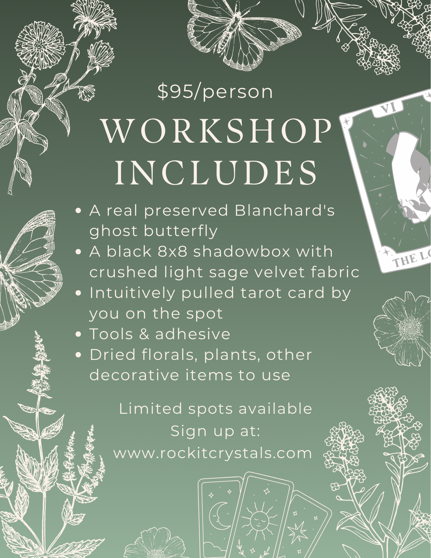 The Garden Arcana Butterfly Shadowbox Workshop - Winnemucca, NV