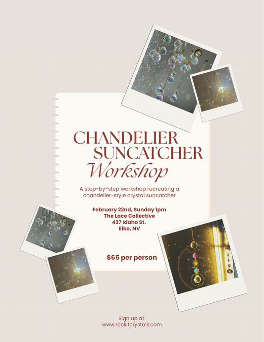 Chandelier Crystal Suncatcher Workshop 1pm start