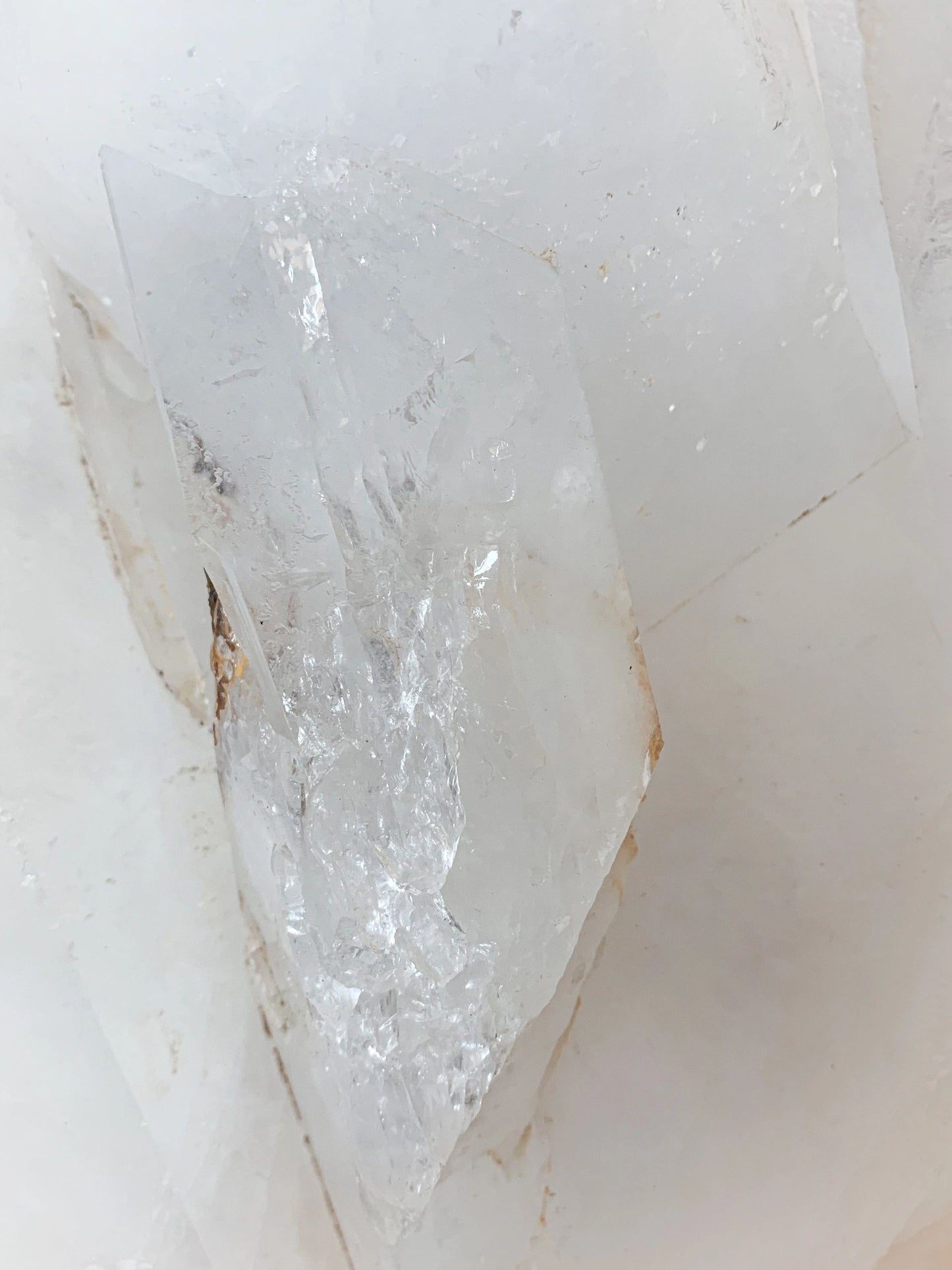 “Glacier Wall” Clear Quartz Cluster