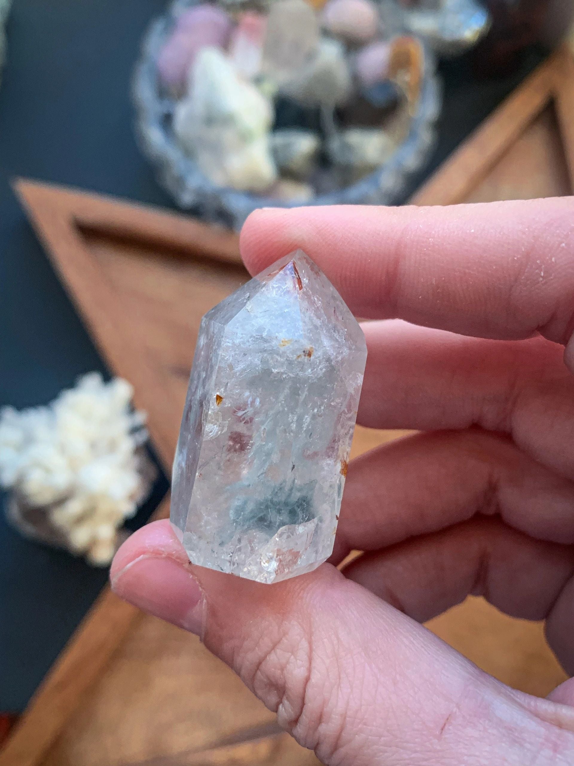 Rutilated Garden Quartz Lodolite Included Quartz Tower #O