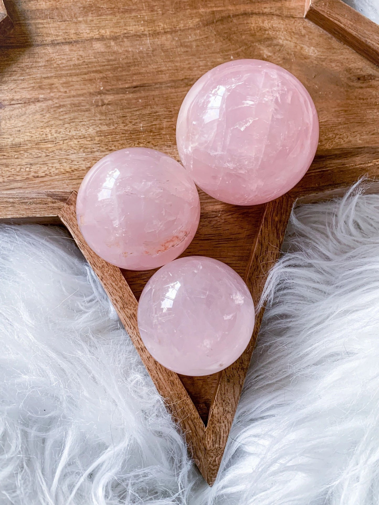 Rose Quartz Large Spheres