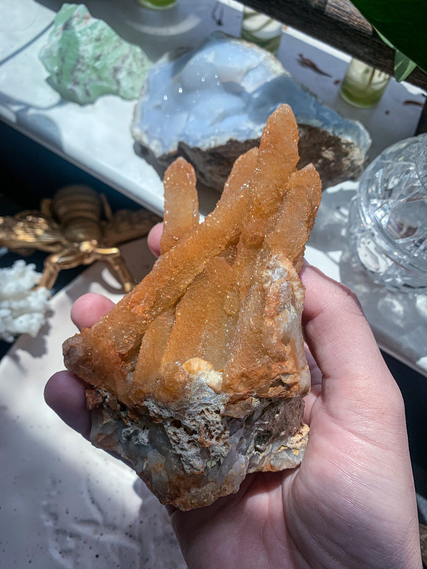 “Cheddar” Orange Spirit Quartz