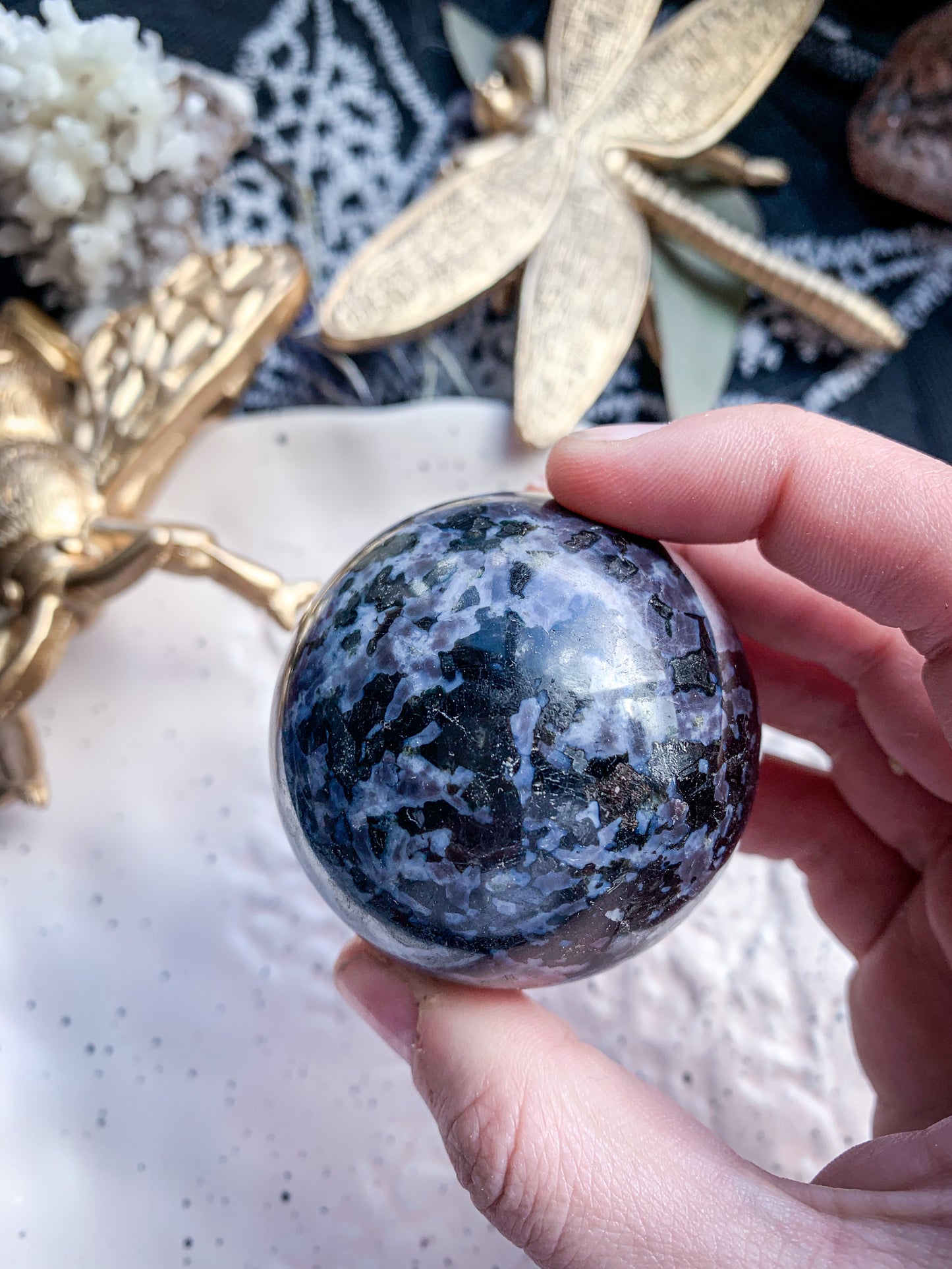 Indigo Gabbro Spheres