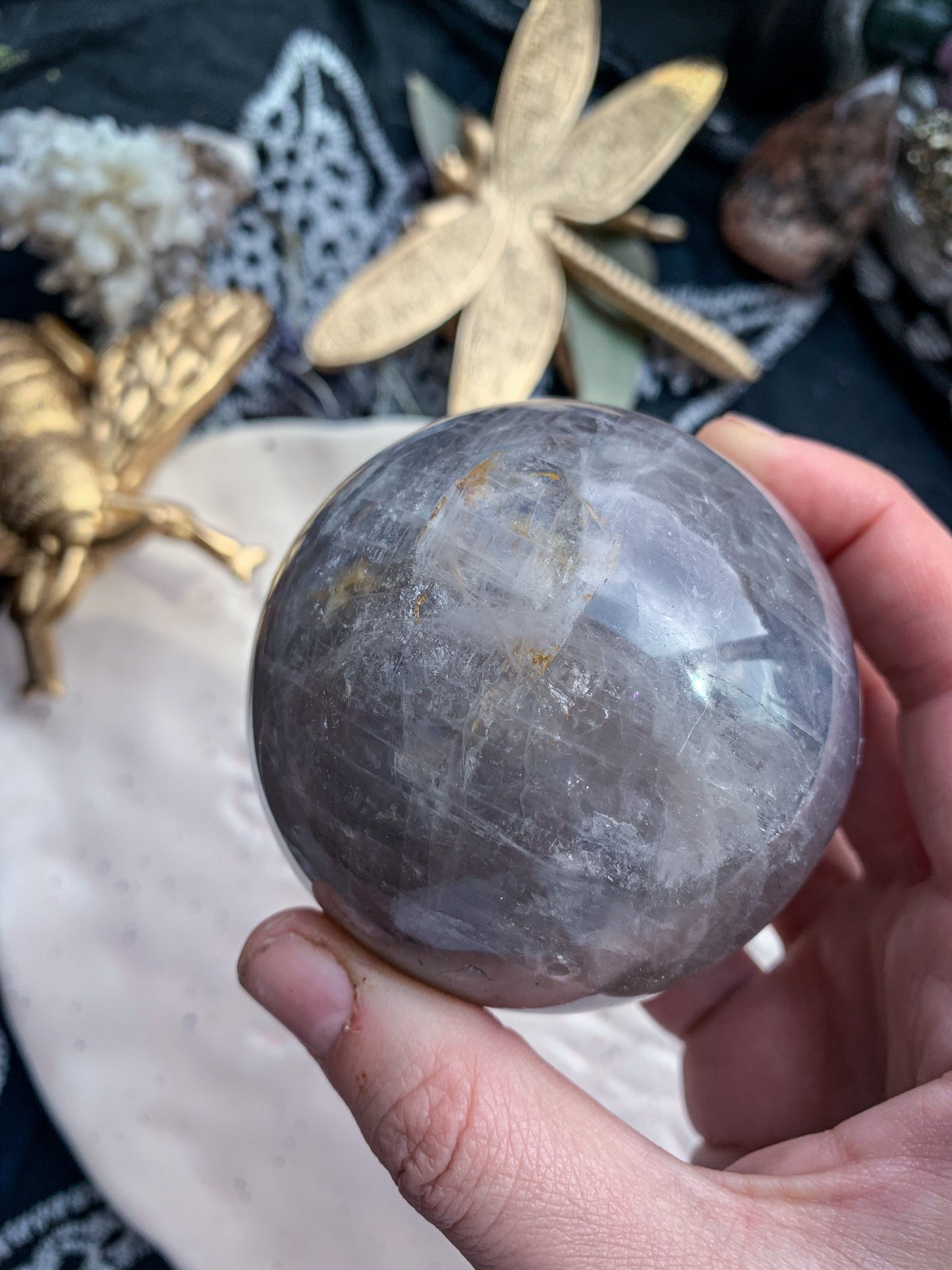 Blue Rose Quartz Sphere #C