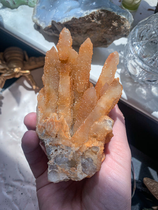 “Cheddar” Orange Spirit Quartz