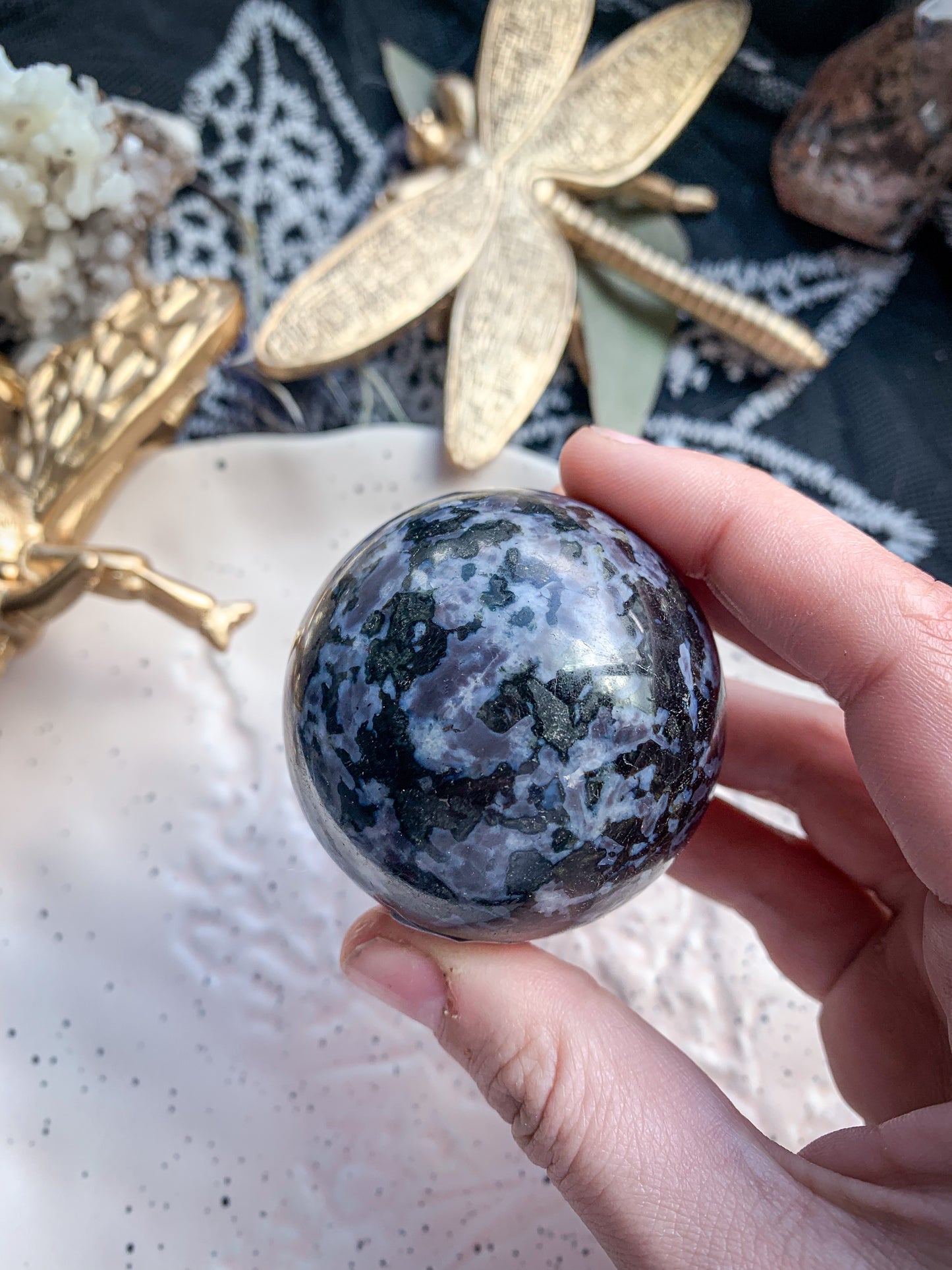 Indigo Gabbro Spheres