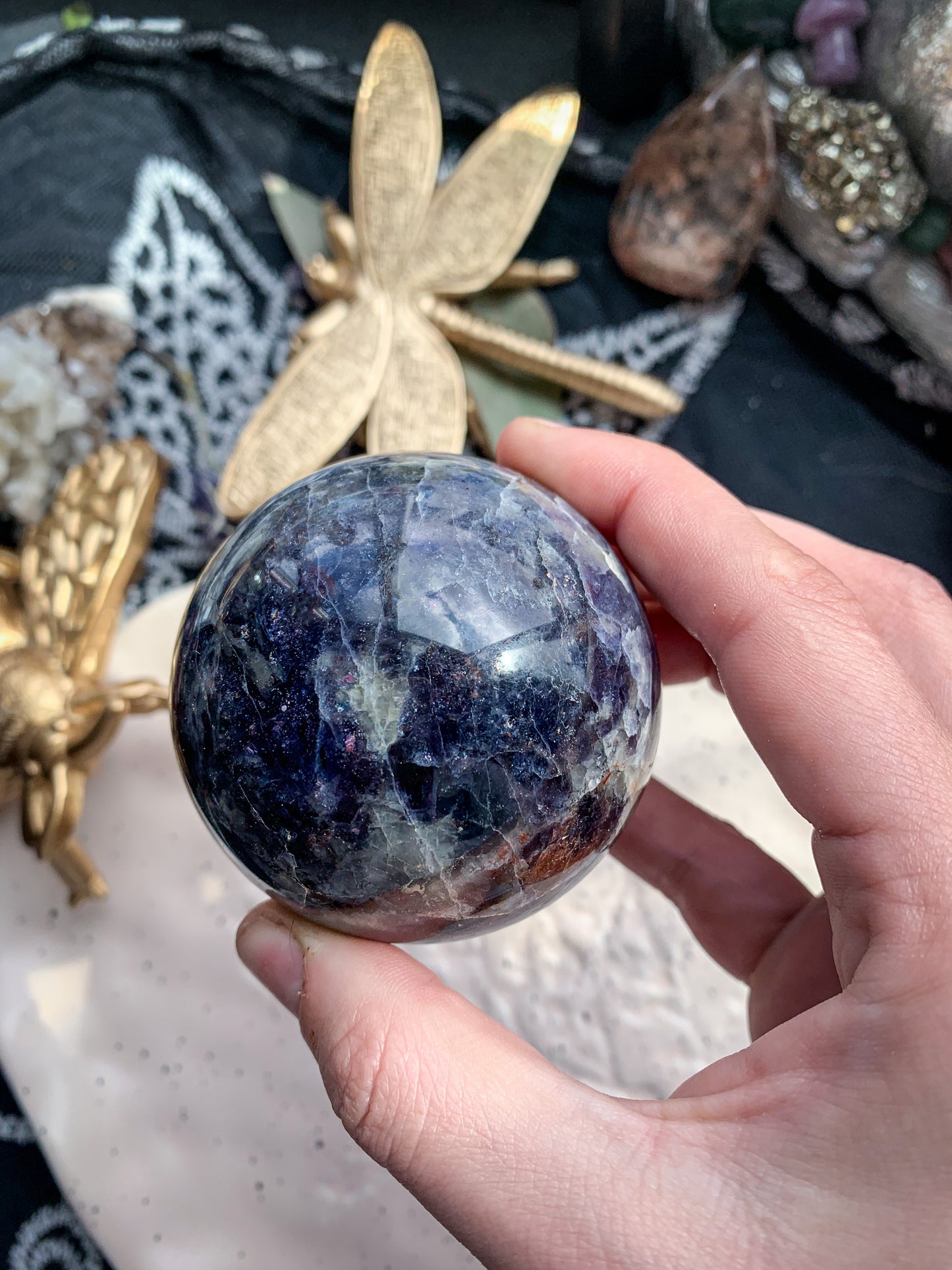 Iolite Sphere #B