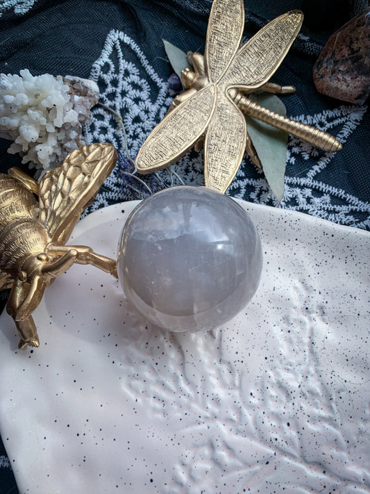 Blue Rose Quartz Sphere #D