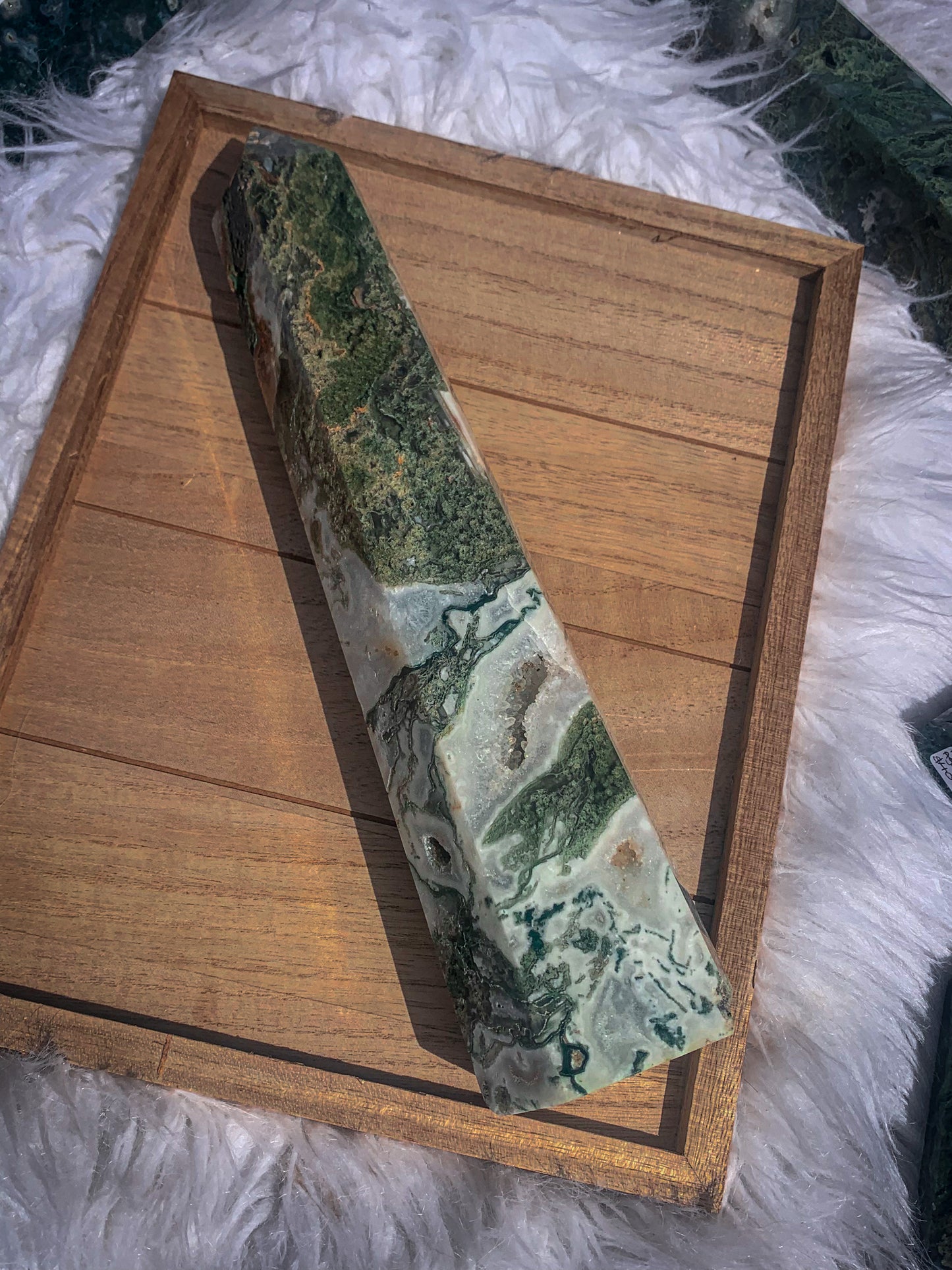 Moss Agate Tower - Large #B