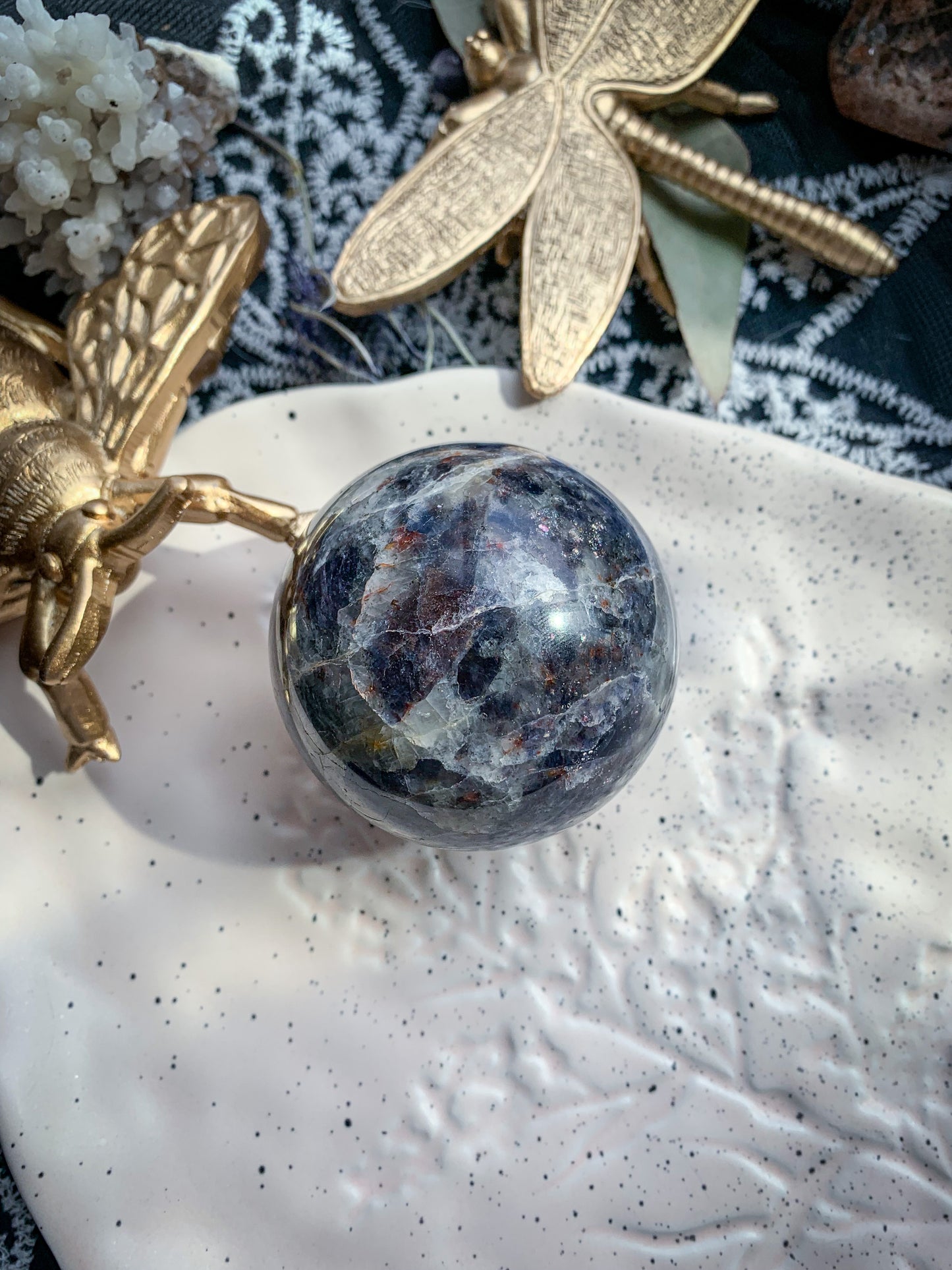 Iolite Sphere #B