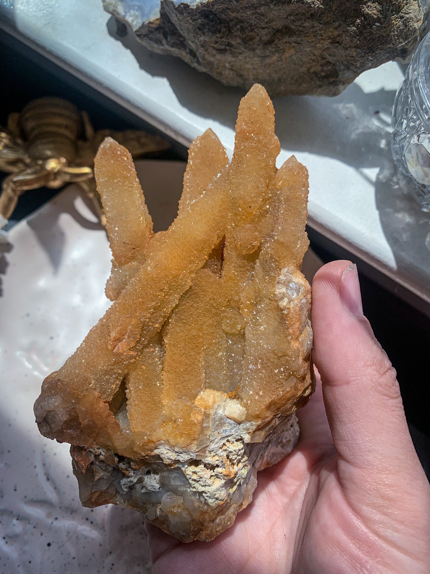 “Cheddar” Orange Spirit Quartz